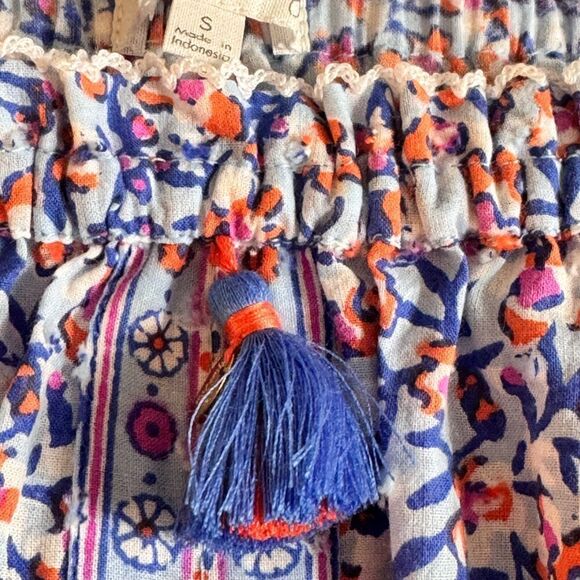 Poupette St Barth Top Womens size Small Nana Light Blue Paquerette Cotton Resort - Picture 13 of 16